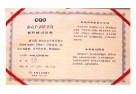 無動(dòng)力風(fēng)機(jī)；自然通風(fēng)器首席質(zhì)量聘書